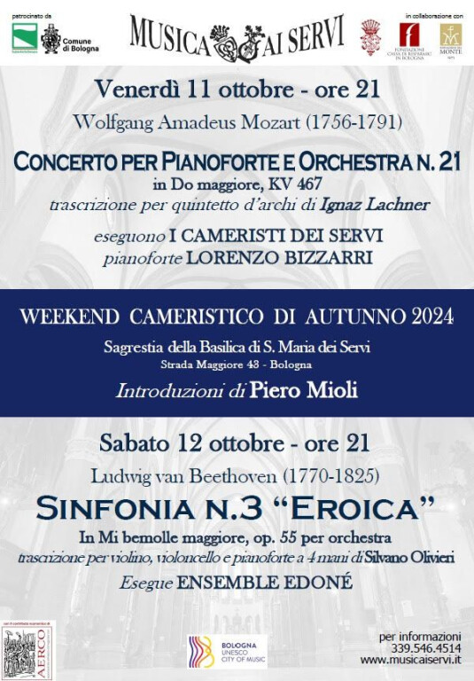 copertina di Weekend cameristico autunnale 2024 