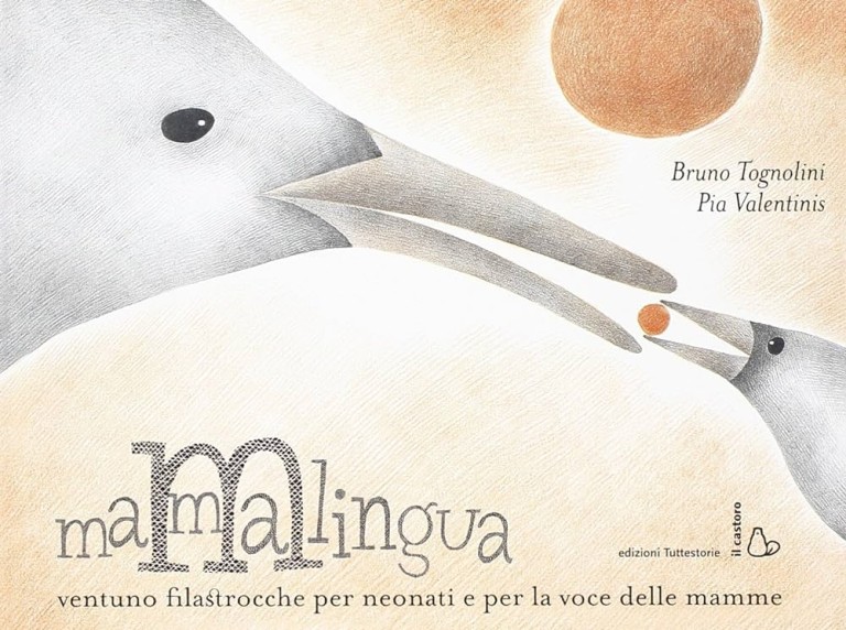 copertina di Mammalingua: ventuno filastrocche per neonati e per la voce delle mamme