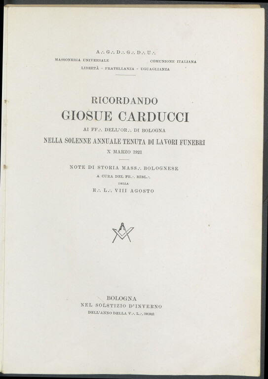 image of Bologna e la massoneria