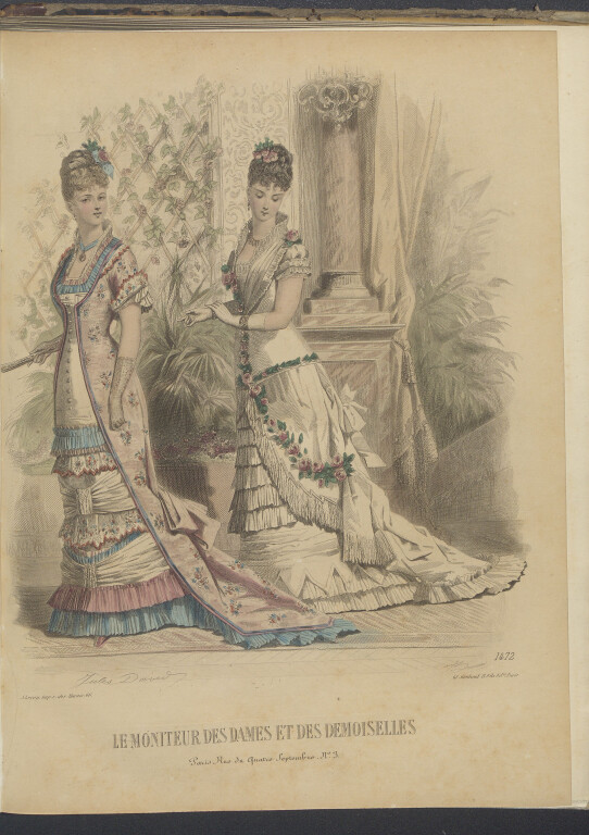 Tavole di moda femminile. Raccolta di 389 tavole di moda francese e italiana del sec. XIX e inizio del secolo XX