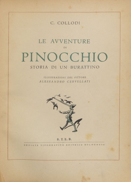 copertina di Le avventure di Pinocchio. Storia di un burattino