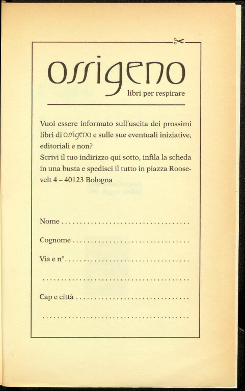 image de Ossigeno. Libri per respirare