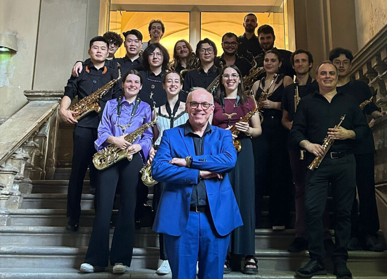 copertina di SaxBo Orchestra