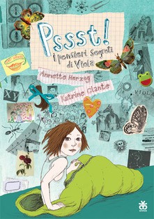 copertina di Pssst!: i pensieri segreti di Viola Annette Herzog, Katrine Clante, Sinnos, 2020