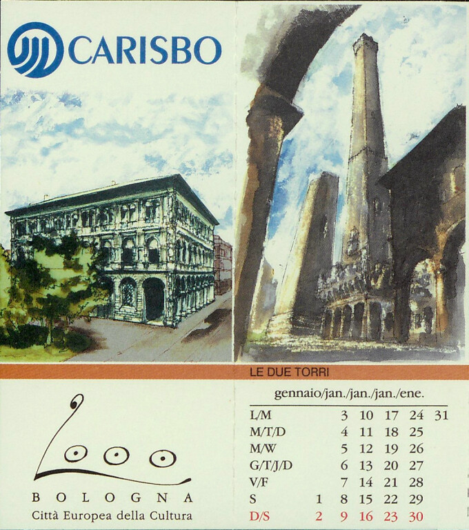 image de Il logo di Bologna 2000 Città europea della cultura