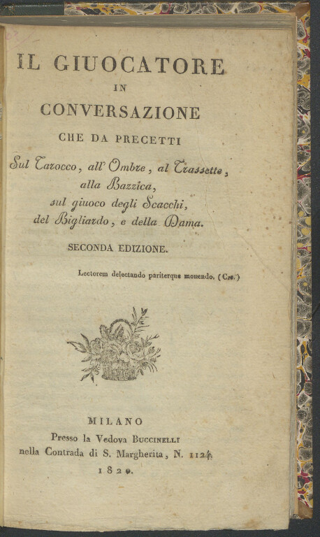 immagine di Il giuocatore in conversazione (1820)