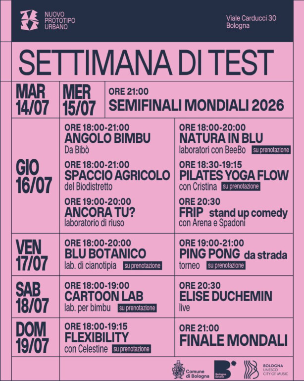 TEST – Nuovo Prototipo Urbano
