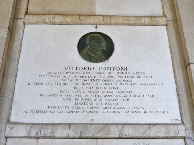 Tomba di Vittorio Puntoni - Cimitero della Certosa (BO)