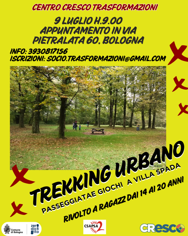 copertina di Trekking Urbano a Villa Spada