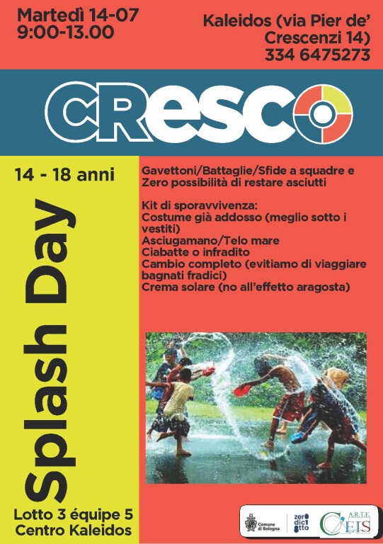 copertina di Splash day