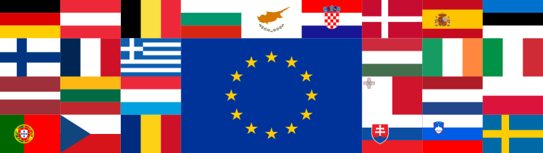 Bannière Drapeaux UE 27.svg