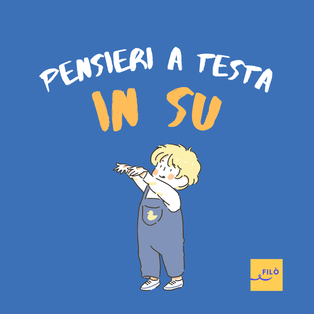 copertina di Pensieri a testa in su