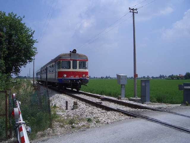 La ferrovia Veneta nei pressi di Budrio