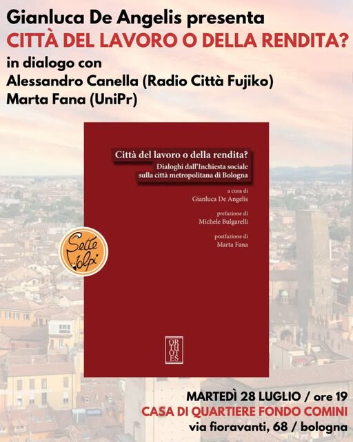 immagine di CITTÀ DEL LAVORO O DELLA RENDITA?
