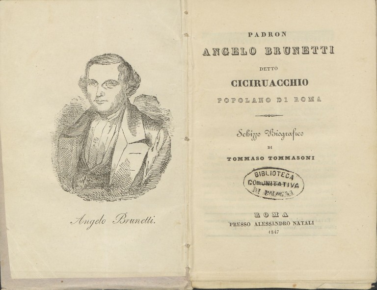 image of Tommaso Tommasoni, Padron Angelo Brunetti detto Ciciruacchio (1847)