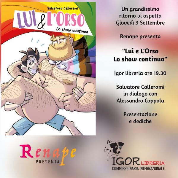 copertina di LUI E L’ORSO – LO SHOW CONTINUA 