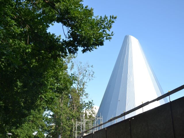 Il nuovo obitorio in costruzione