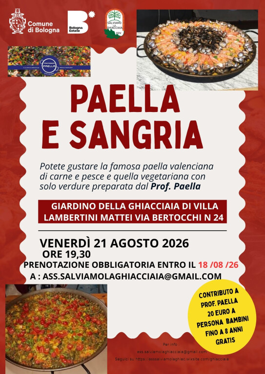 copertina di Serata Paella e Sangria
