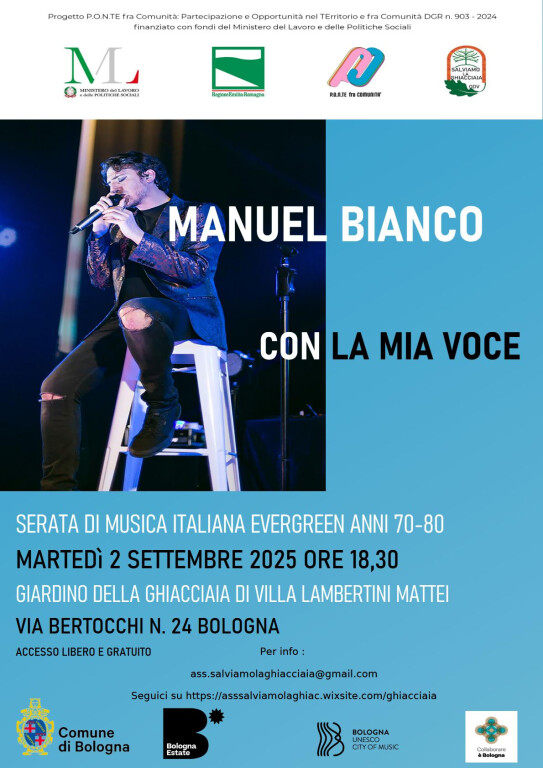 copertina di Manuel Bianco | Con la mia voce