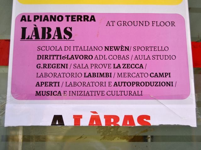Attività di Labas in vicolo Bolognetti (BO) - 2018