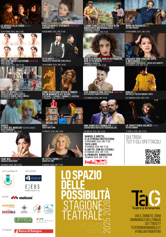 copertina di TaG Teatro a Granarolo - Stagione 2025-26