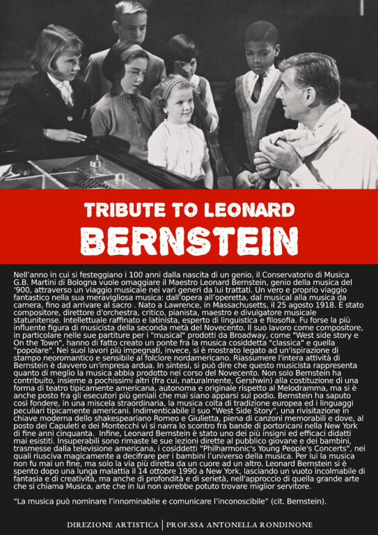 copertina di Tribute to Leonard Bernstein