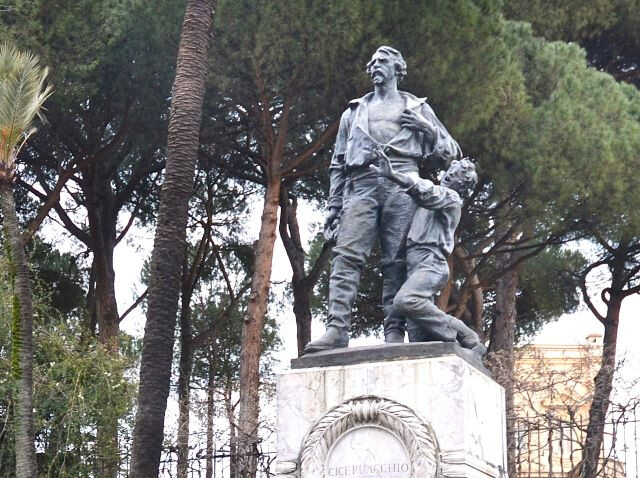 Il monumento a Ciceruacchio 
