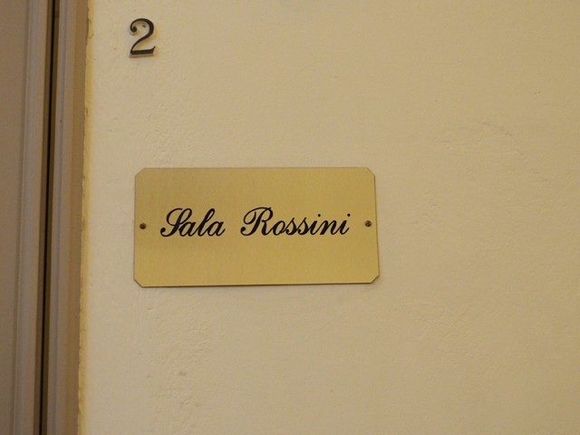 Aula intitolata a Gioacchino Rossini