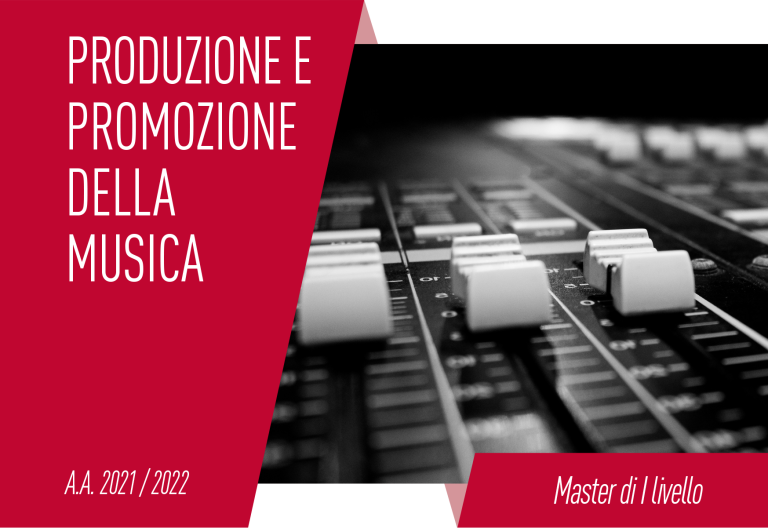 Master in Produzione e Promozione della Musica dell'Università di Bologna