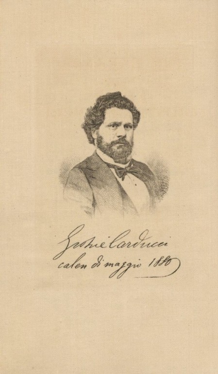 immagine di Ritratto di Carducci nella terza edizione delle Odi barbare, 1880