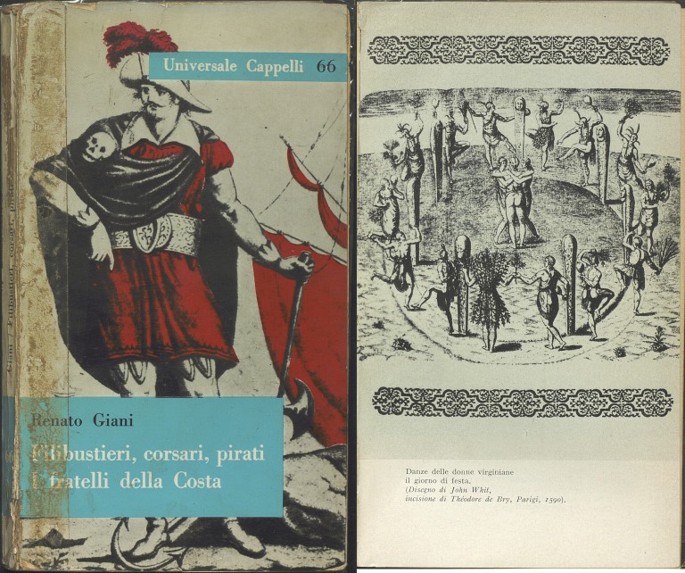 copertina di Renato Giani, Filibustieri, corsari, pirati. I fratelli della Costa (1962)
