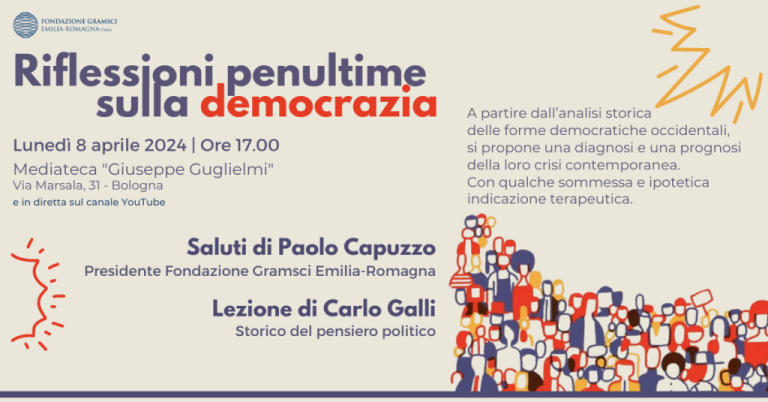 copertina di Riflessioni penultime sulla democrazia