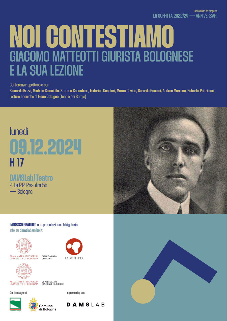 "Noi contestiamo". Giacomo Matteotti giurista bolognese e la sua lezione