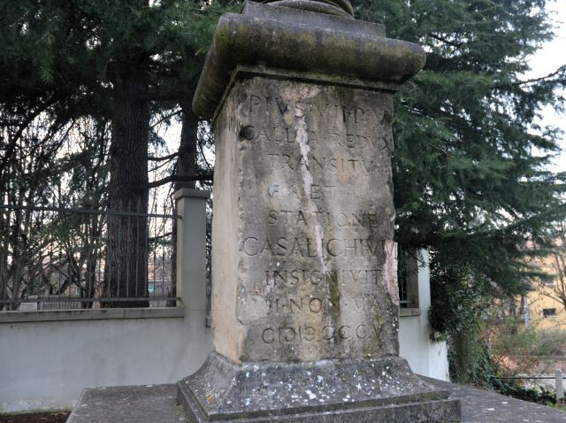 Croce ricordo della sosta di Pio VII