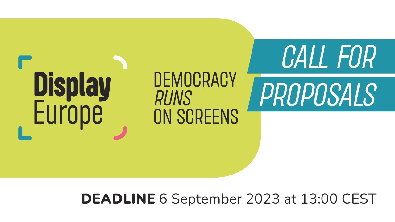 copertina di Display Europe – Democracy Runs on Screens