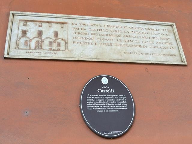 Casa Castelli - cartiglio