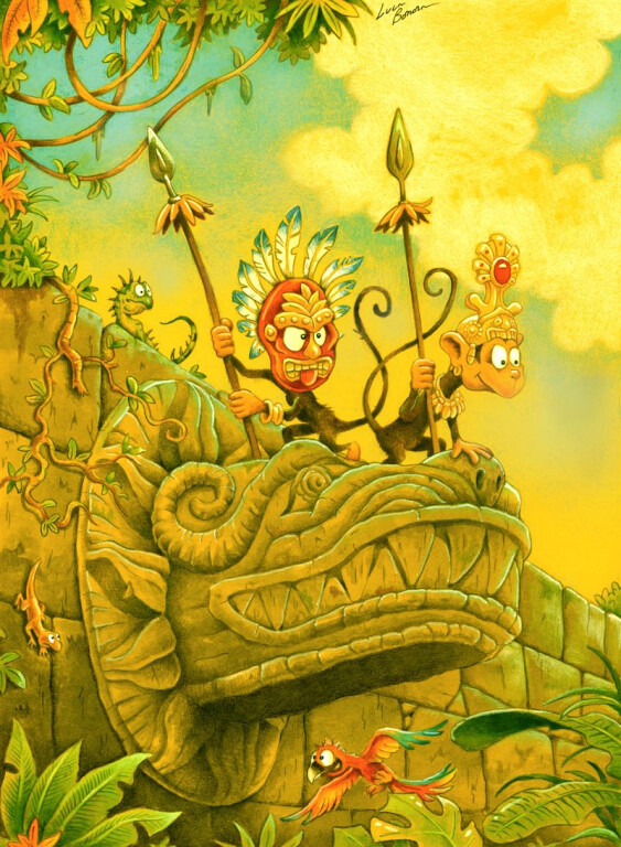 immagine di scimmie mayajpeg