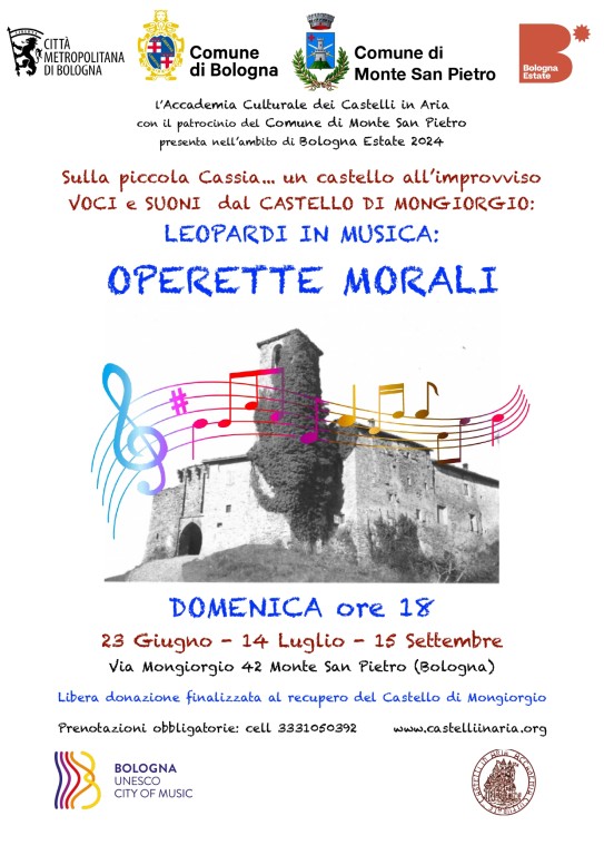 copertina di Voci e suoni dal castello di Mongiorgio - Leopardi in musica