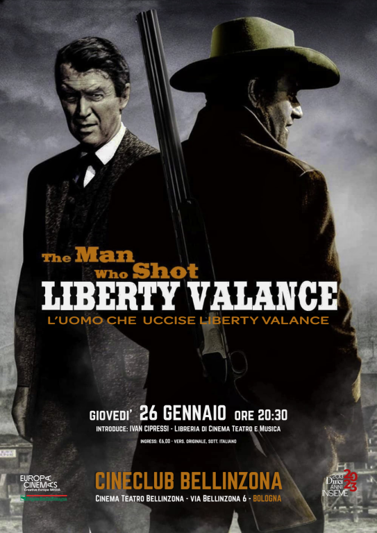 copertina di L'uomo che uccise Liberty Valance
