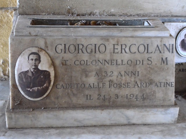 Tomba di Giorgio Ercolani martire delle Fosse Ardeatine 