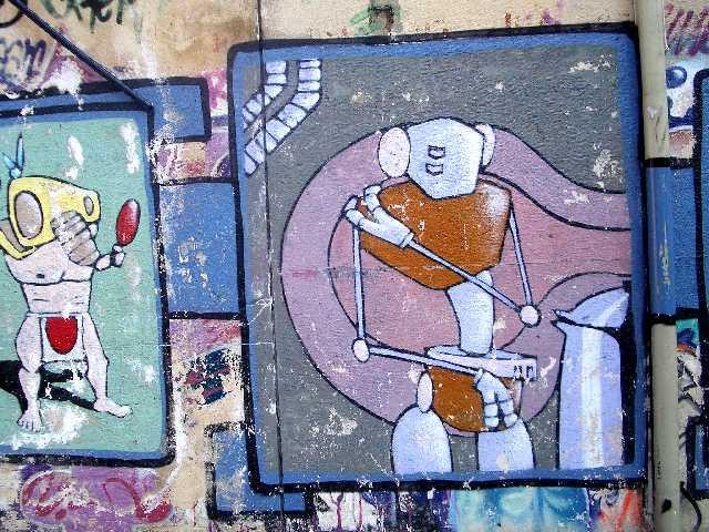 Murale nei pressi del centro sociale Livello 57 - via Stalingrado (BO)