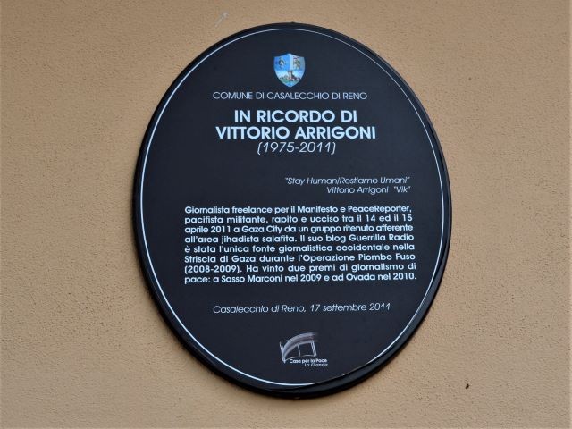 In ricordo del giornalista Vittorio Arrigoni