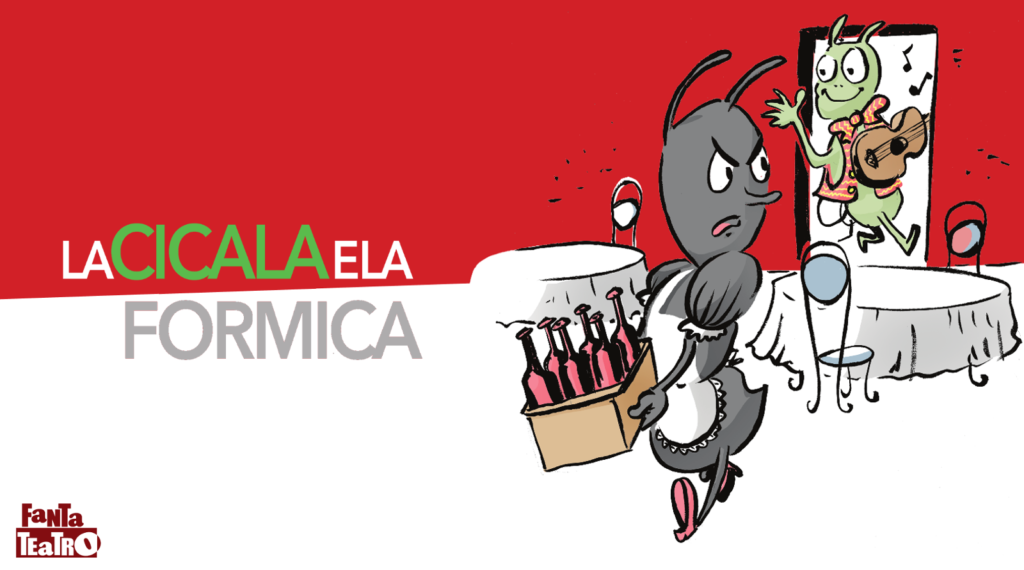 copertina di La cicala e la formica