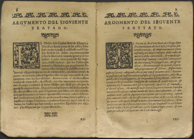 copertina di Bartolomé de las Casas, Il supplice schiavo indiano (1636)
