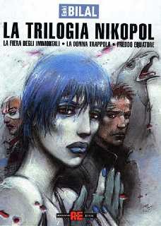 copertina di Enki Bilal, La trilogia Nikopol, Bologna, Alessandro, 2010