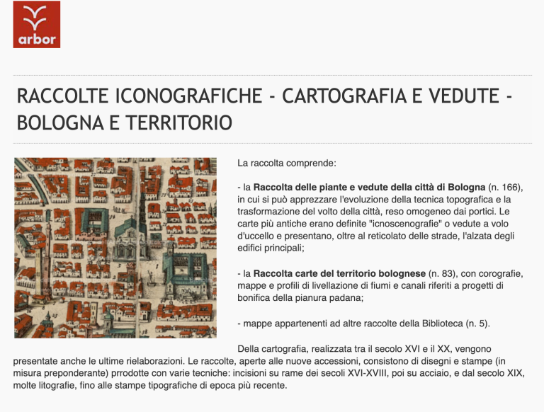 image of Cartografia e vedute  - Bologna e territorio
