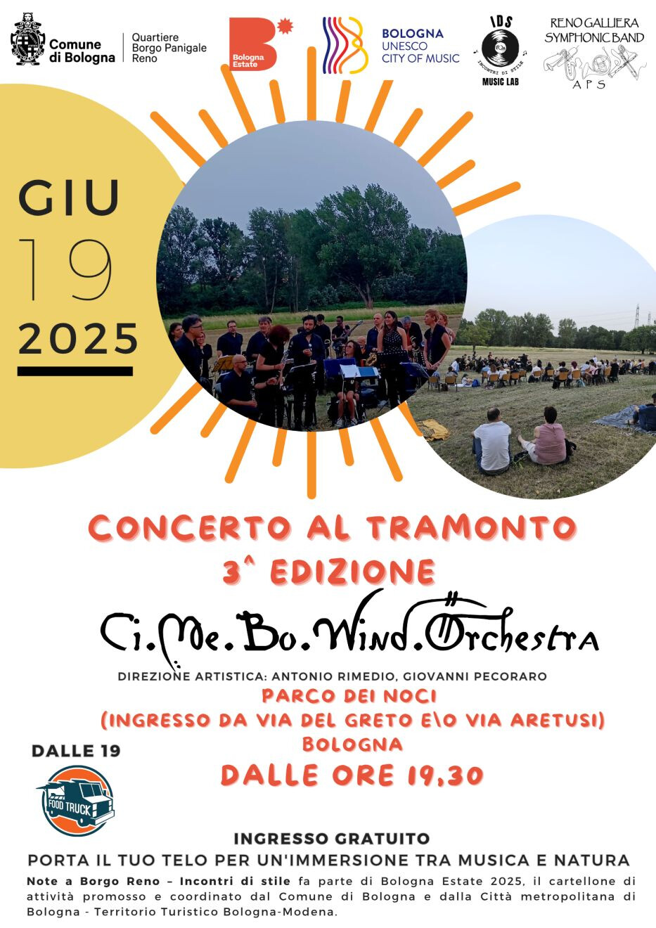 Concerto al tramonto” della Ci.me.Bo. Wind Orchestra