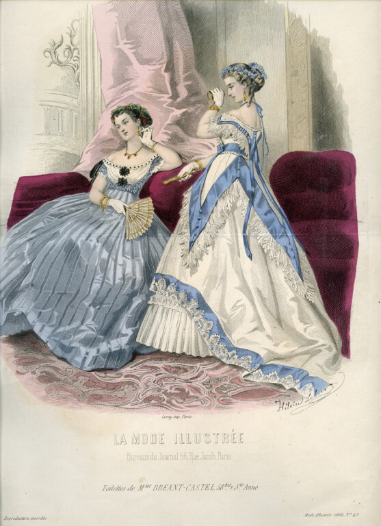 Figurini per mode del sec. XIX, tratti da "La Mode Illustrée"