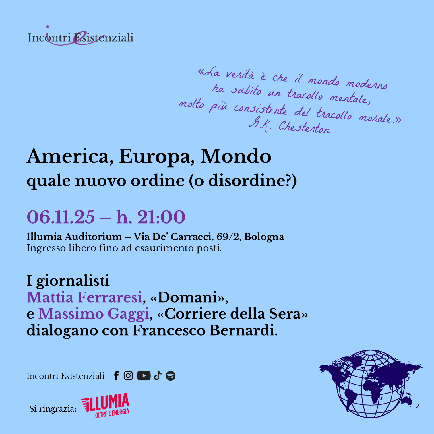 America, Europa, Mondo. Quale nuovo ordine (o disordine?)