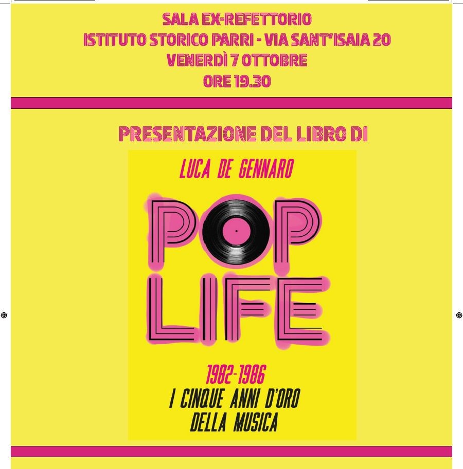 copertina di Pop Life 1982-1986. I cinque anni d’oro della musica